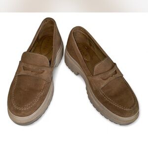 Tan Suede Loafers